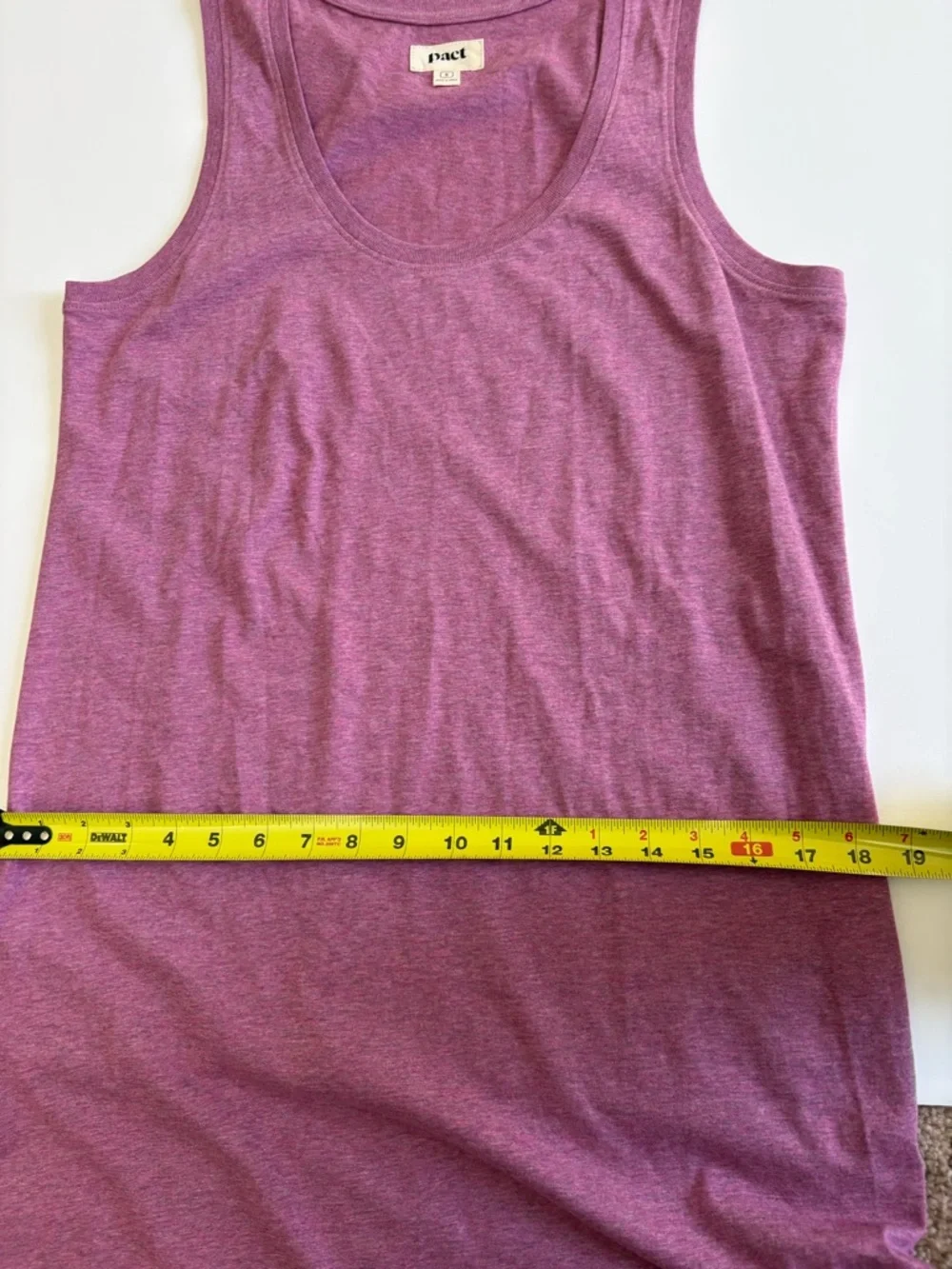 Pact Organic Cotton Midi Tank Dress Mauve Purple Size Small - Picture 7 of 10